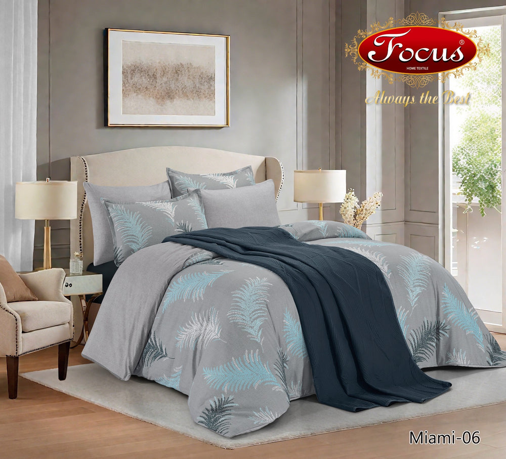 طقم لحاف مطبوع بألوان — Focus — تصميم 1